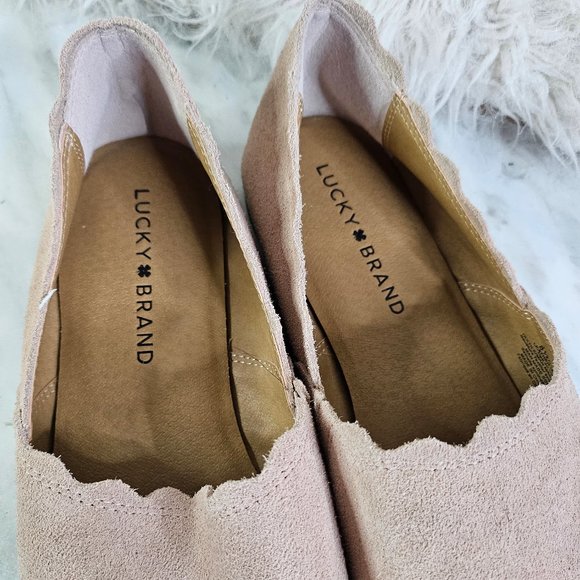 Lucky Brand Women's Pink Suede Loafers Size 8.5 - Picture 7 of 7